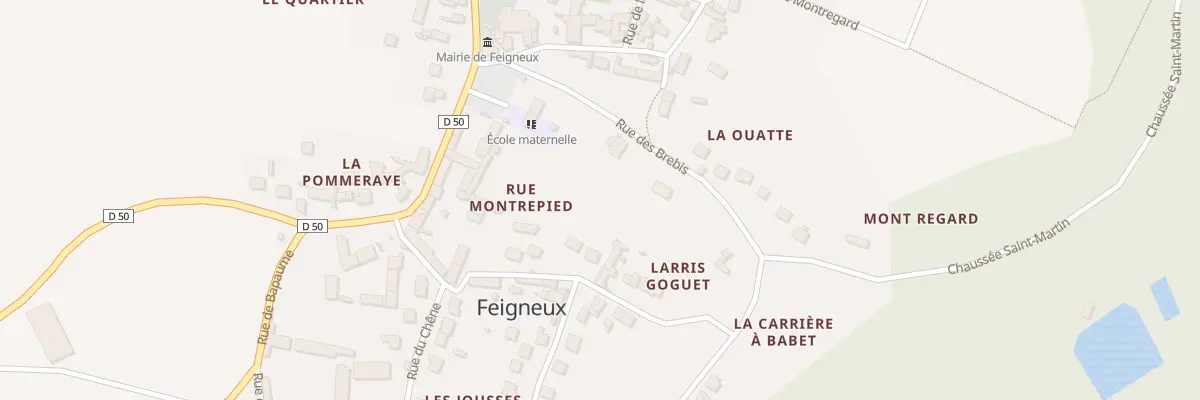 Plan du 9 Rue du Larris-goguet à Feigneux