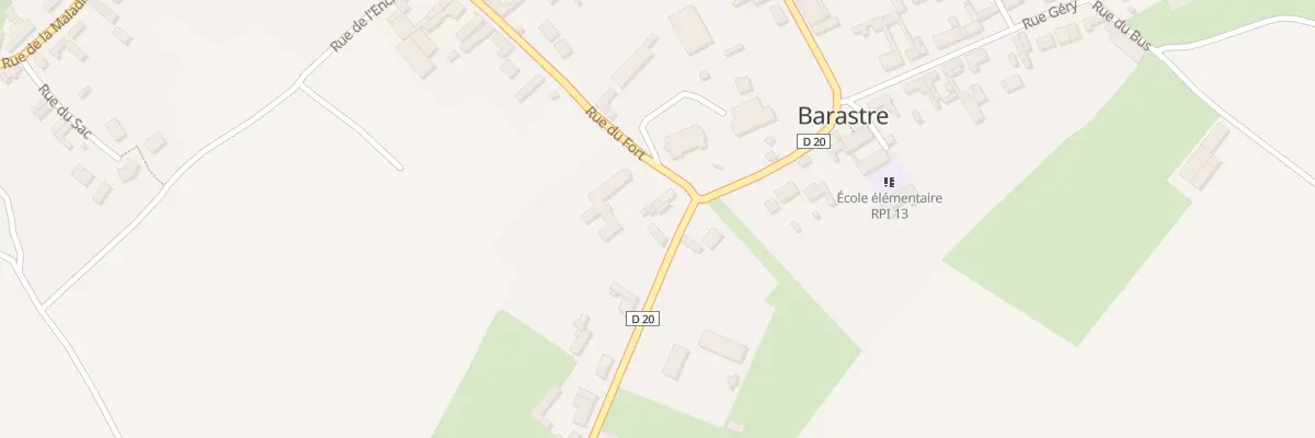 Plan du 1 Rue du Fort à Barastre