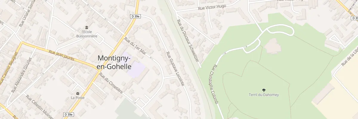 Plan du 23 Rue Gustave Lecointe à Montigny-en-Gohelle