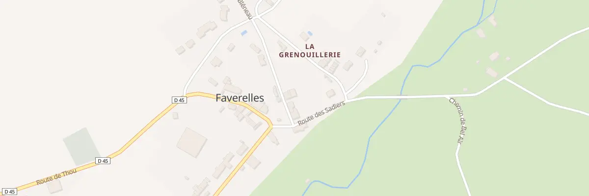 Plan du 6 Rte de Bleneau à Faverelles