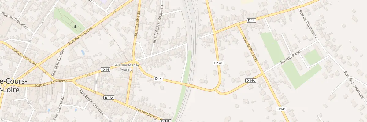 Plan du 92 Rue des Frères Gambon à Cosne-Cours-sur-Loire