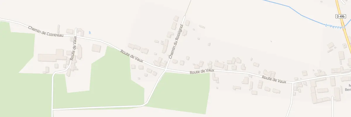 Plan du 38 Rte de Vaux à Bernay-Vilbert