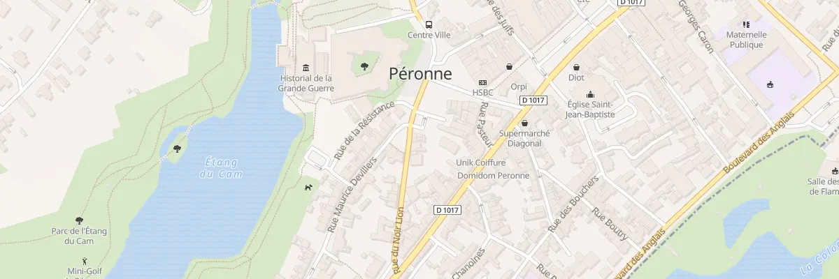 Plan du 3 Pl d’Estourmel à Péronne
