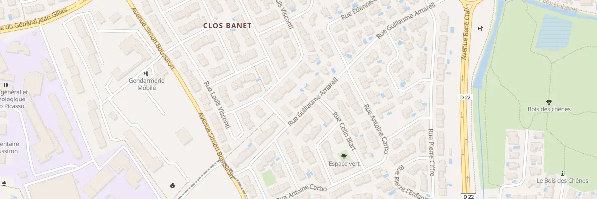Plan du 25 Rue Guillaume Amarell à Perpignan