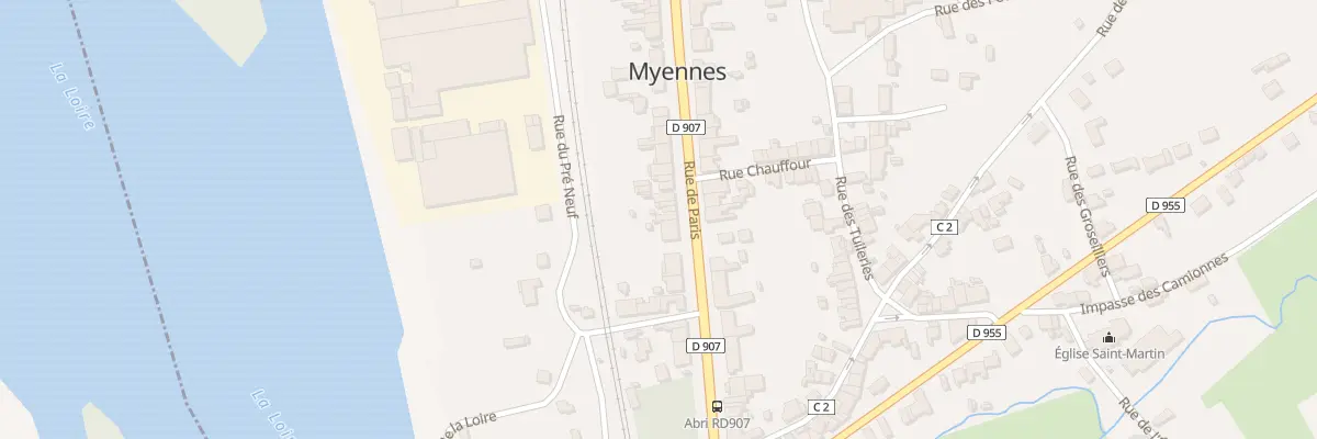 Plan du 25 Rue de Paris (Rn7) à Myennes