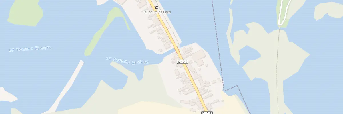 Plan du 52 Fg de Paris à Péronne