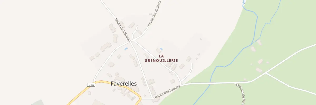 Plan du 12 Rue de la Grenouillerie à Faverelles