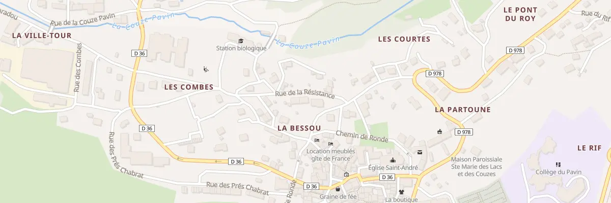 Plan du 14 Rue des Carrières à Besse-et-Saint-Anastaise