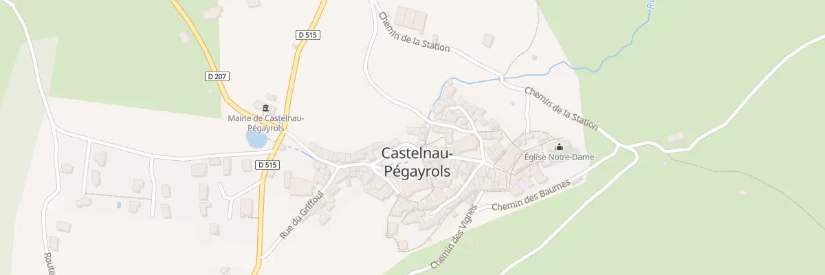 Plan du 5016 Castelnau à Castelnau-Pégayrols