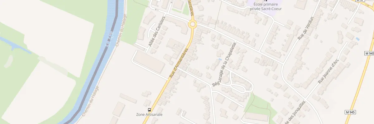 Plan du 60 Rue d’Armentières à Frelinghien