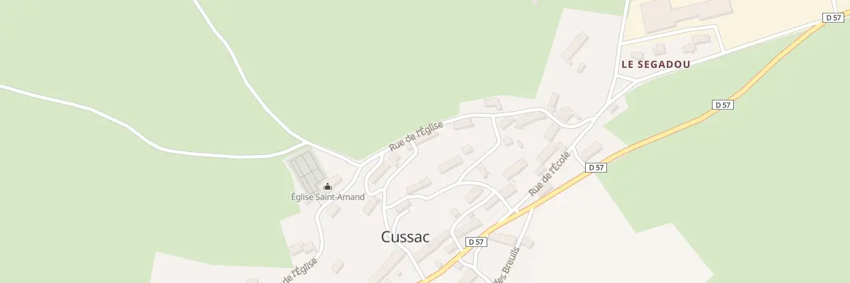 Plan du 5013 Le Bourg à Cussac