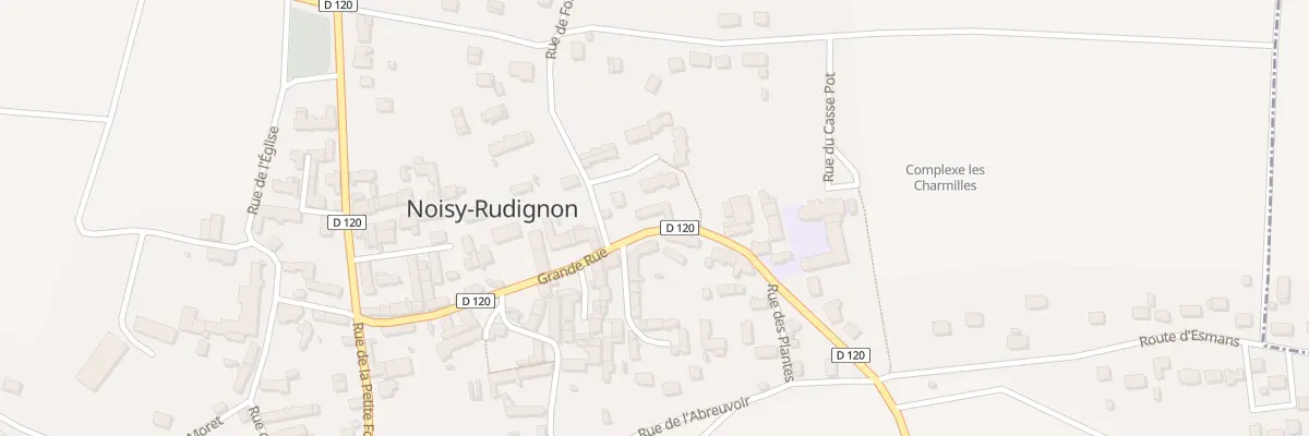 Plan du 25 Gr Gde Rue à Noisy-Rudignon