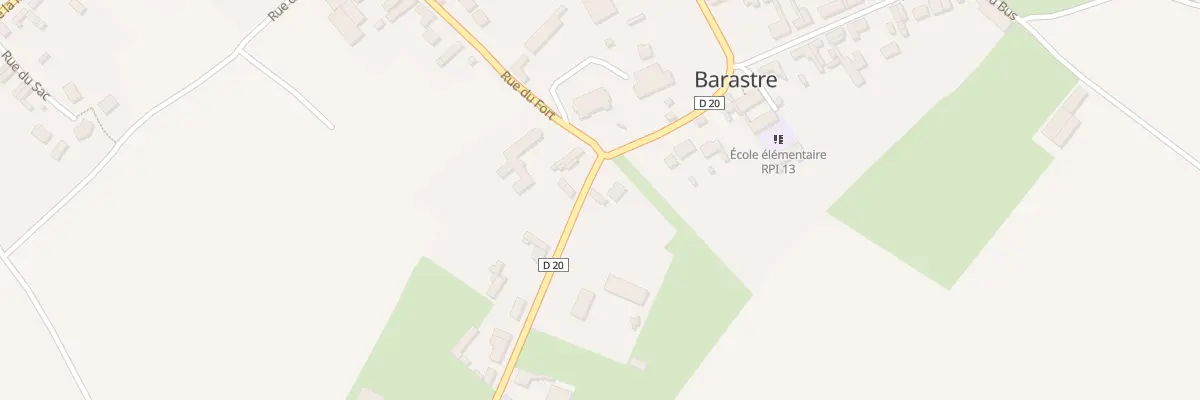 Plan du 1 Rue du Moulin à Barastre