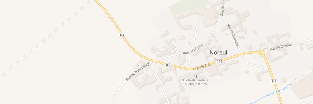 Plan du 1 Rue de l’Eglise à Noreuil