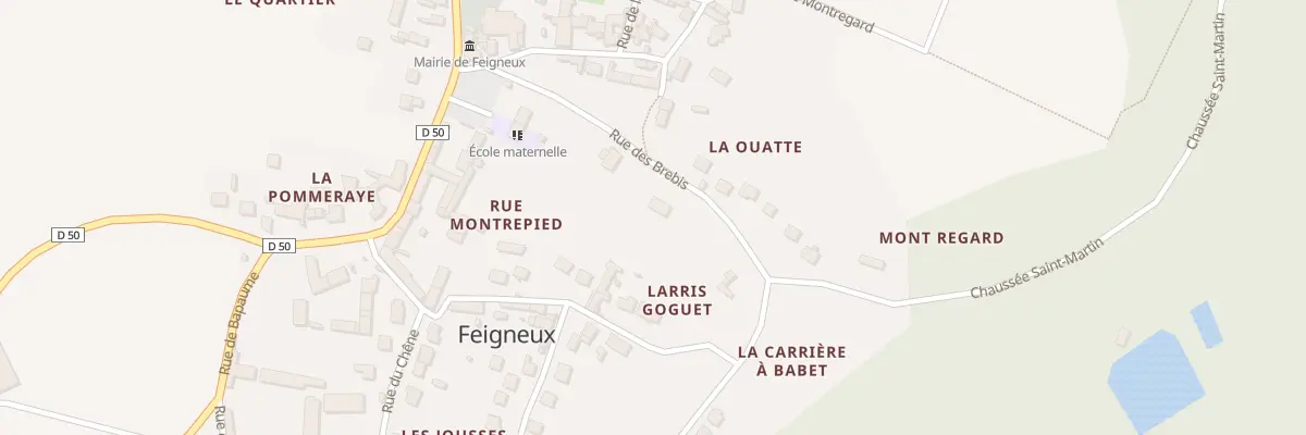 Plan du 6 Rue des Brebis à Feigneux