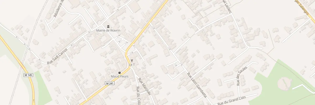 Plan du 8 Rue Léon Gambetta à Wavrin
