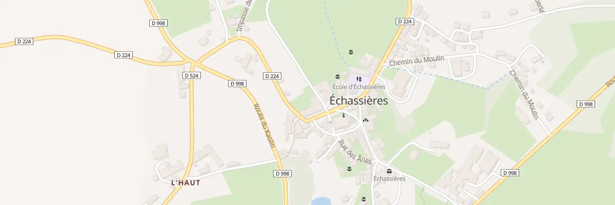 Plan du 1 Pl de l’Église à Échassières