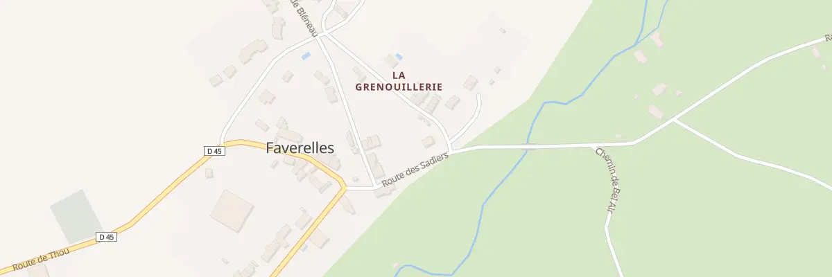 Plan du 1 Rte des Sadiers à Faverelles