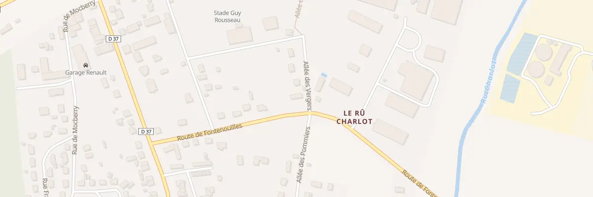 Plan du 245 Rte de Fontenouilles à Château-Renard