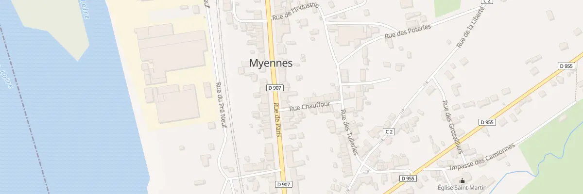 Plan du 38 Rue de Paris (Rn7) à Myennes