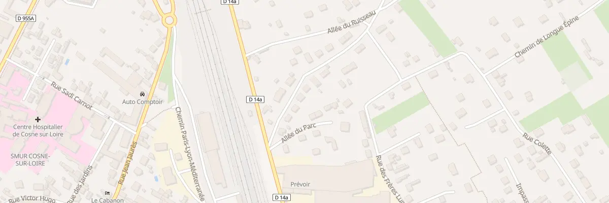 Plan du 8 Rue de la Fontaine St Laurent à Cosne-Cours-sur-Loire