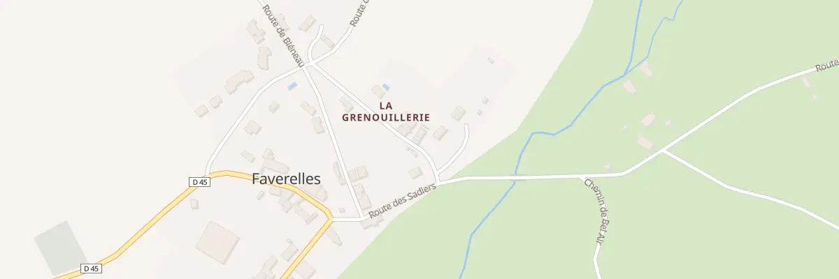 Plan du 6 Rue de la Grenouillerie à Faverelles