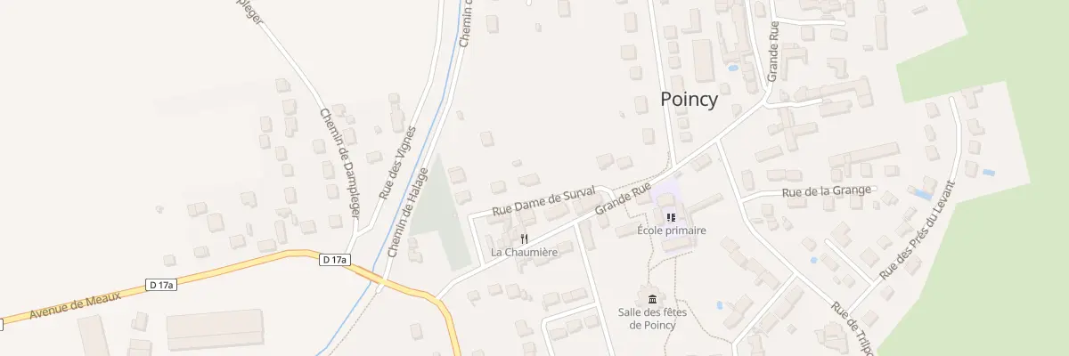 Plan du 9 Rue Dame de Surval à Poincy