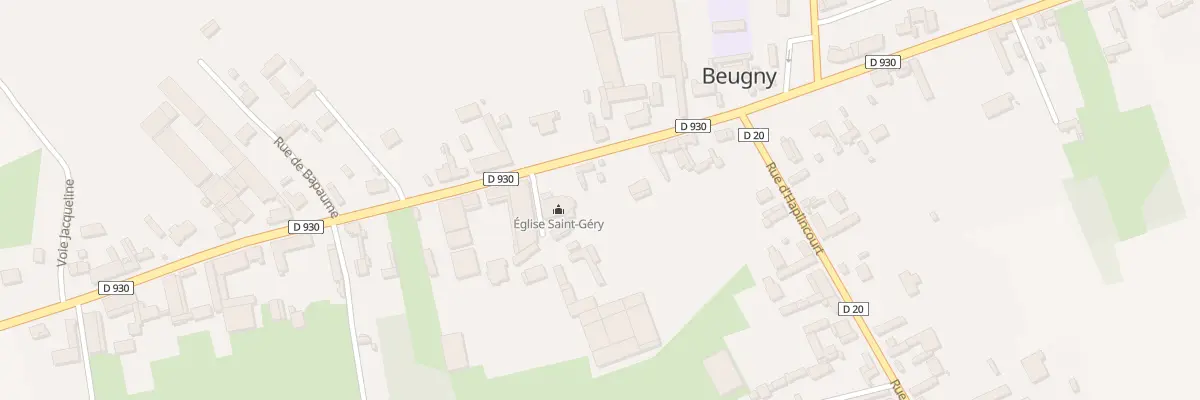 Plan du 7 Rue de Bapaume à Beugny