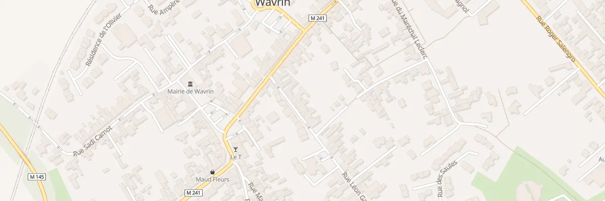 Plan du 7 Rue Léon Gambetta à Wavrin