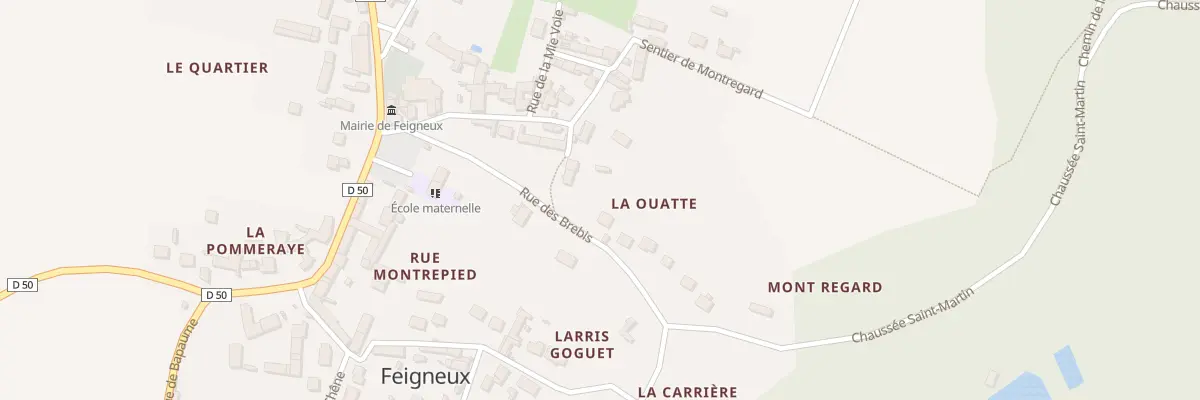 Plan du 1 Rue des Brebis à Feigneux