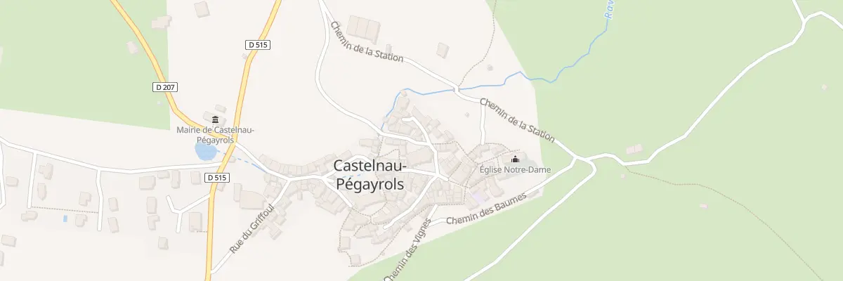 Plan du 5342 Castelnau à Castelnau-Pégayrols
