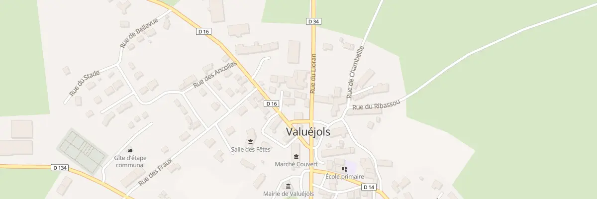 Plan du 6 Rue du Plomb du Cantal à Valuéjols