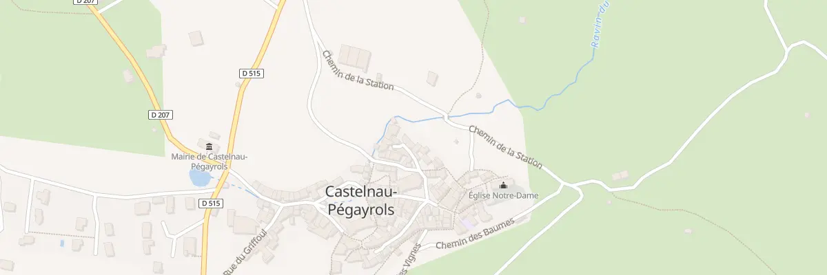 Plan du 5345 Castelnau à Castelnau-Pégayrols