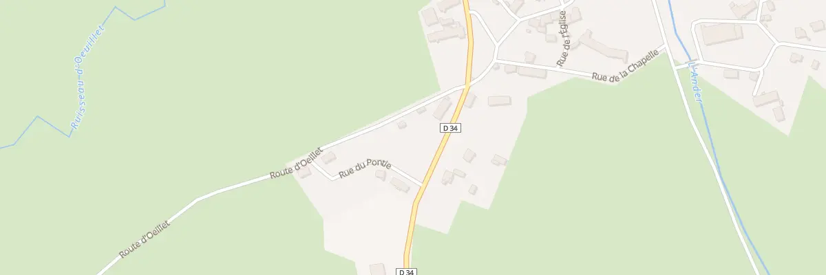 Plan du 3 Rte d’Oeillet à Ussel