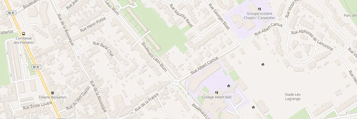 Plan du 8 Bd Léon Blum à Annœullin