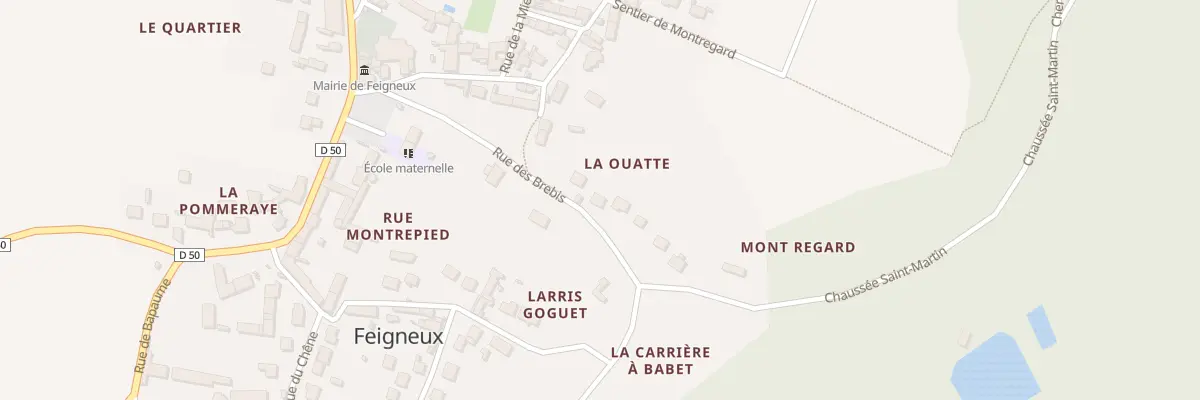 Plan du 3 Rue des Brebis à Feigneux
