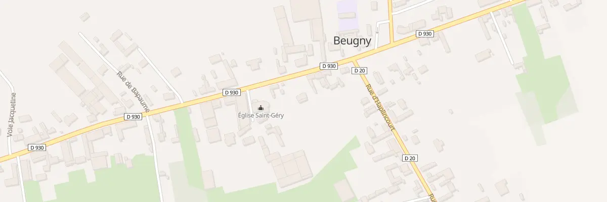 Plan du 5B Rue de Bapaume à Beugny