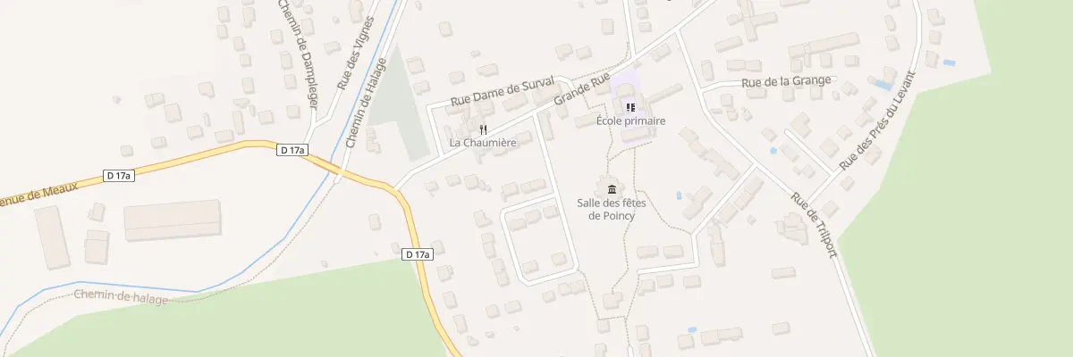 Plan du 2 Rue Clemence à Poincy