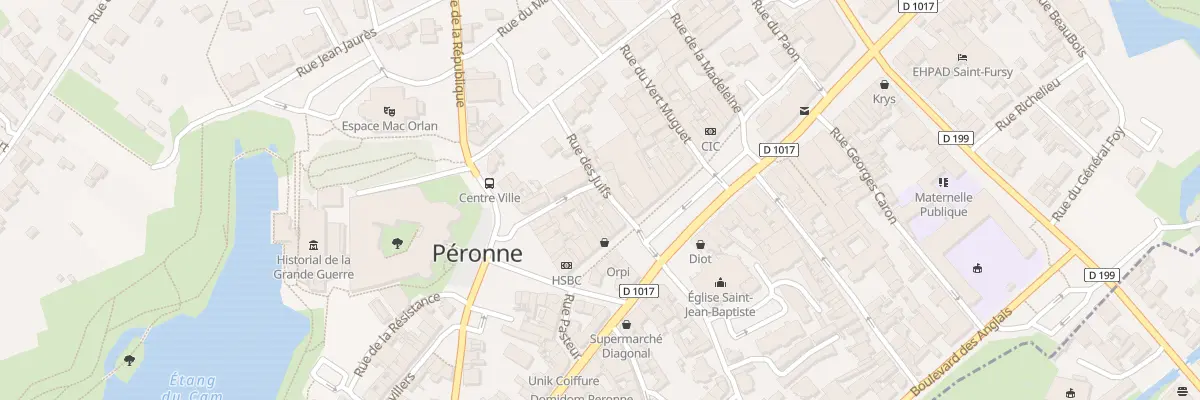 Plan du 5 Rue des Juifs à Péronne