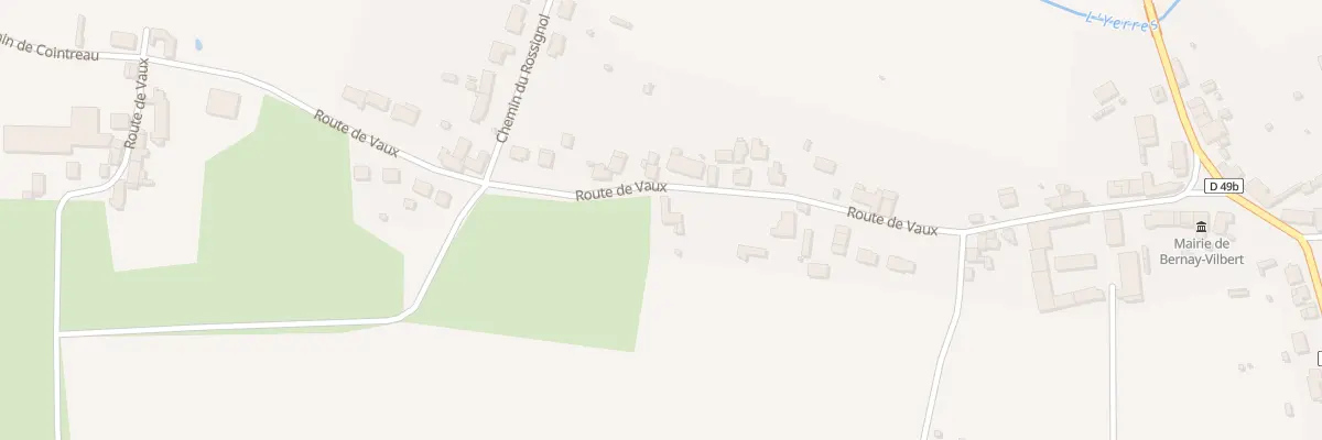 Plan du 15 Rte de Vaux à Bernay-Vilbert