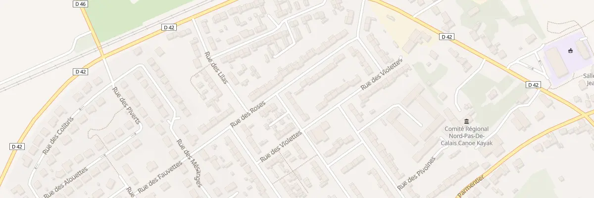 Plan du 20 Rue des Pervenches à Biache-Saint-Vaast