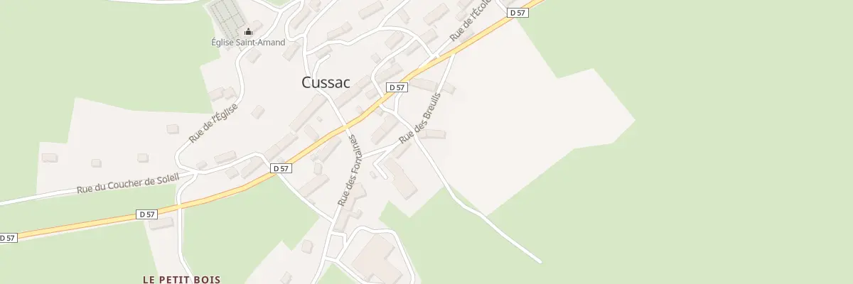 Plan du 5044 Le Bourg à Cussac