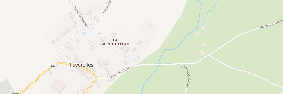 Plan du 2 Rue de la Grenouillerie à Faverelles