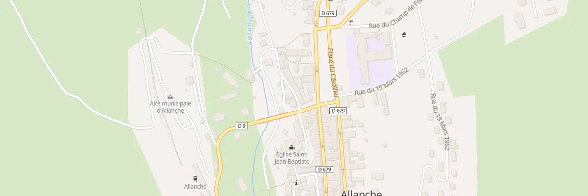 Plan du 4 Fg de la Terre Vermeille à Allanche