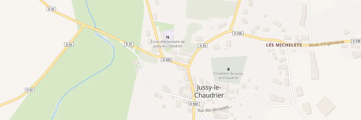 Plan du 7 Rue Principale à Jussy-le-Chaudrier