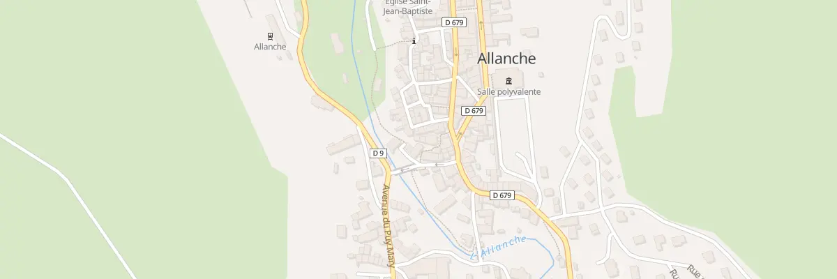 Plan du 9 Pas St Jean à Allanche