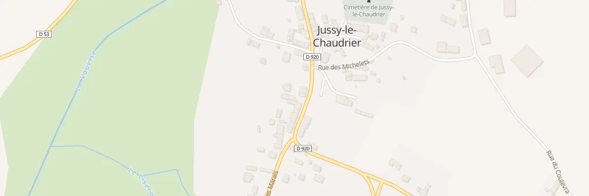 Plan du 22 Rue Principale à Jussy-le-Chaudrier