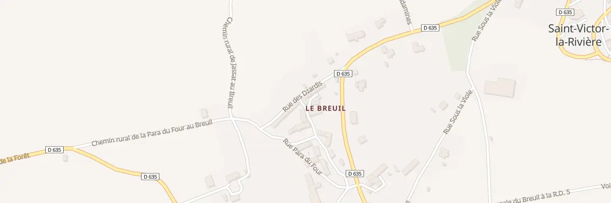 Plan du 5022 Le Breuil à Saint-Victor-la-Rivière