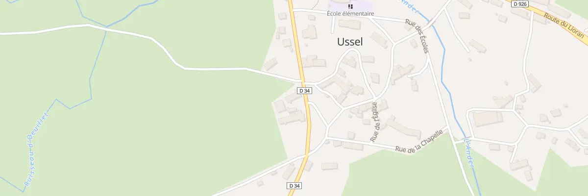 Plan du 12 Rue de la Planèze à Ussel