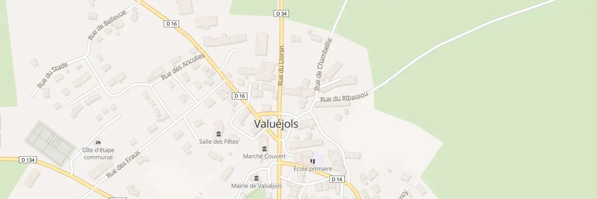 Plan du 5019 Le Bourg à Valuéjols